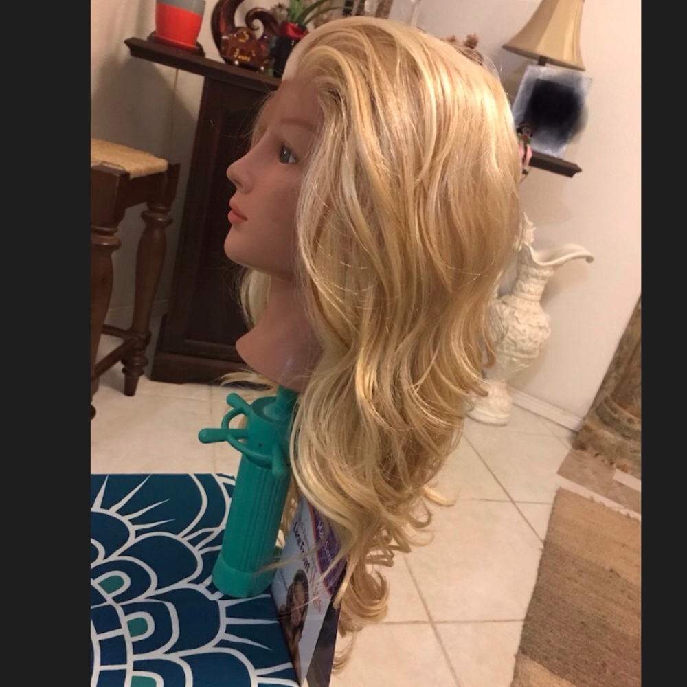 Blonde lace front wig